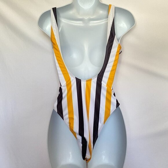 Striped One Piece Bathing Suit. NWOT - Picture 6 of 12